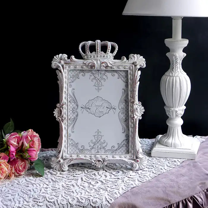 Cornice portafoto Shabby Chic Collezione Crown Colore Bianco Anticato –  Dressing Home
