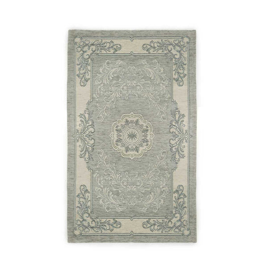 Teppich im Shabby-Chic-Stil, 65 x 110 cm, staubgrau, hergestellt in Italien