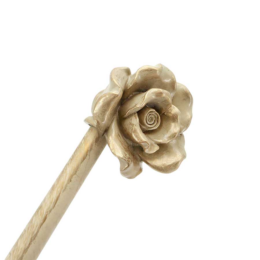 Bastone per Tende Estensibile Shabby Chic Gold Bouquet Collection 160 - 300 cm