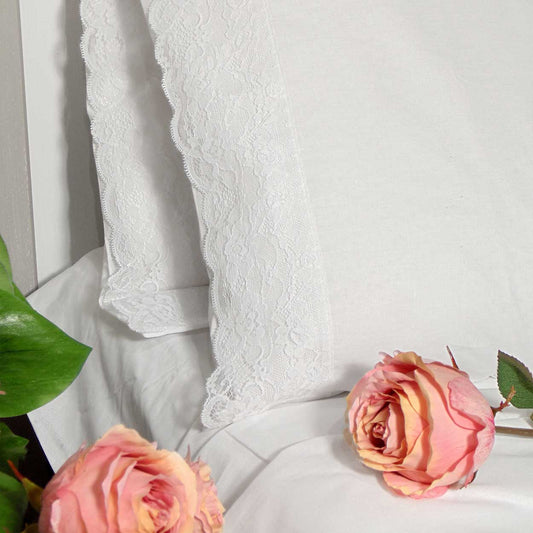 Komplettes Doppelbett mit der Farbe Shabby Chic Sofie Collection Lace White