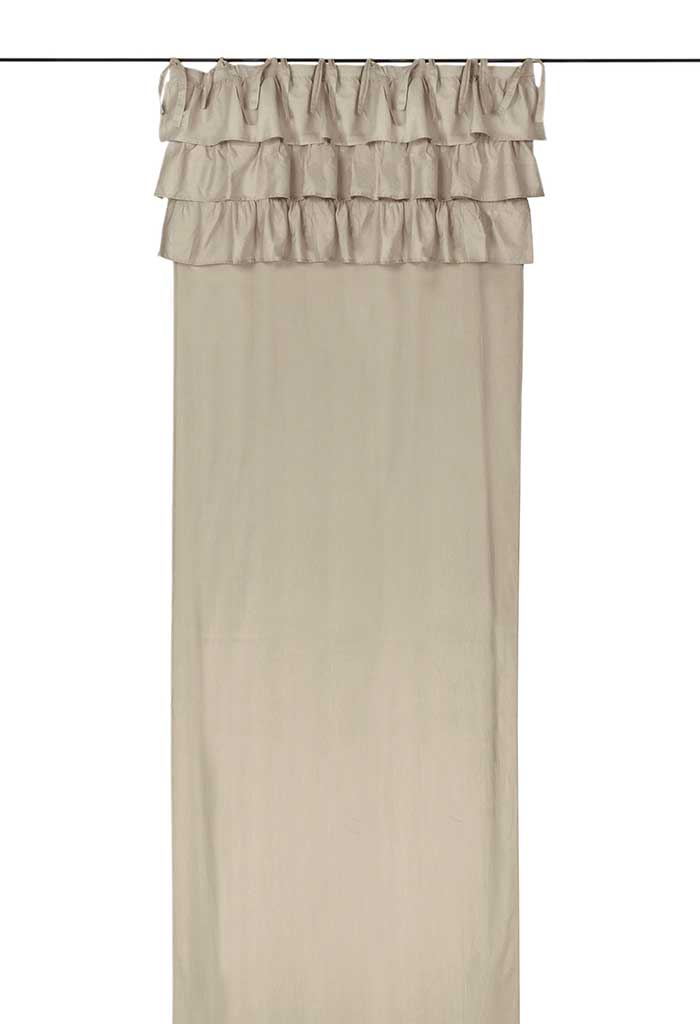 Tenda Pizzo di Poliestere Shabby Chic 300 x 290 Poly-Ciel Collection Colore  Bianco