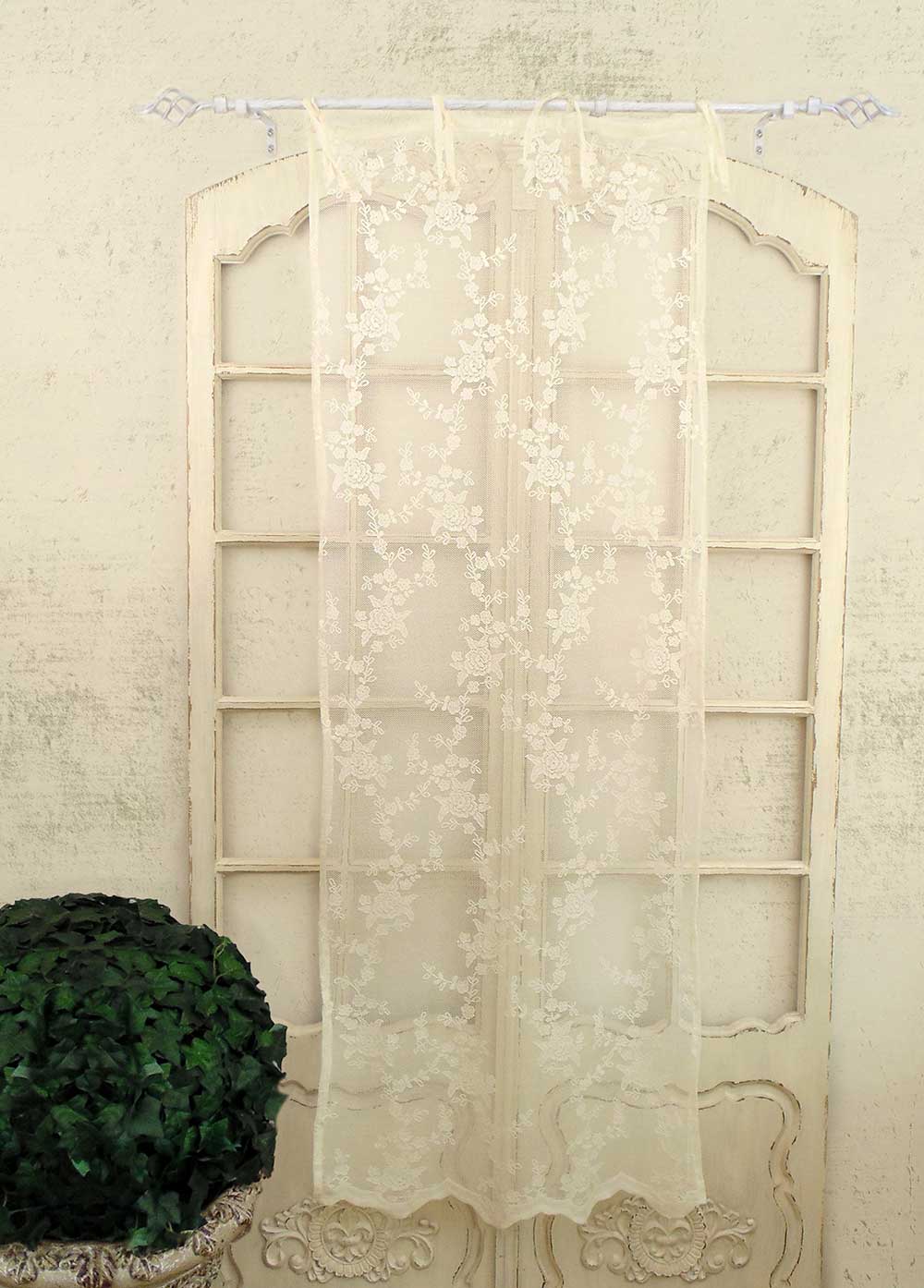 Tenda finestra Pizzo Poliestere Shabby Chic Poly-Ciel Collection 60 x –  Dressing Home